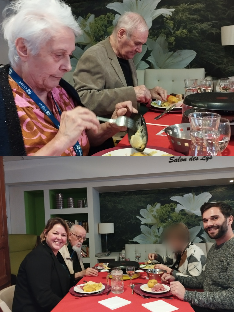 Une Raclette Party hivernale organisée par notre stagiaire : un moment chaleureux et convivial.